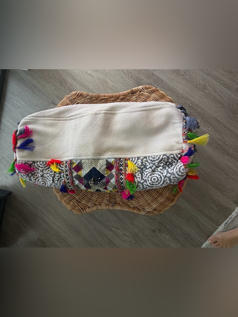 Bohemian Colorful Tassel Boho Tote Bag - ANTICA SARTORIA - Preloved - fair - Picture 4 of 17